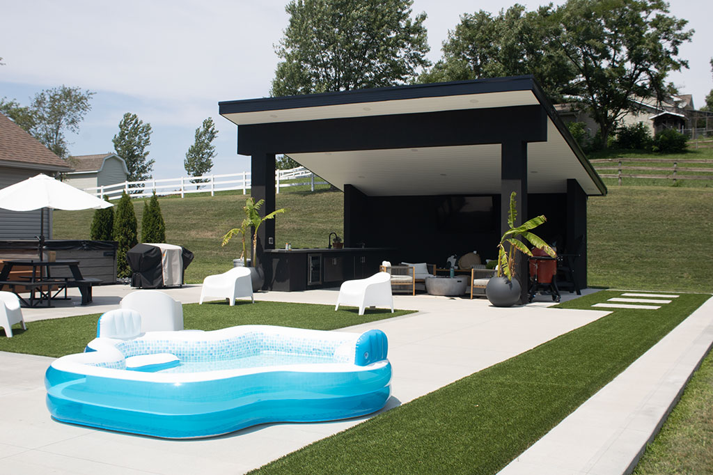 Marlin residence lawn